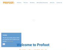 Tablet Screenshot of profoot.co.uk